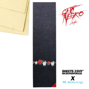Lija Gato Negro Microperforada - Dualidad x El Rotulista